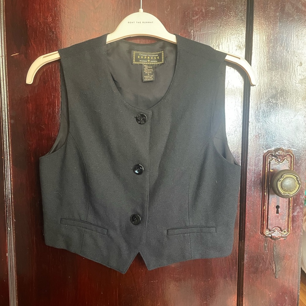 Vintage Express Black Vest